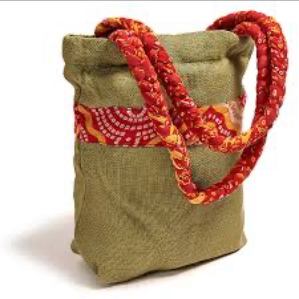 Vintage Burlap Tote Bag